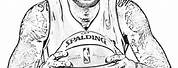 Lakers LeBron James Coloring Pages Number 6
