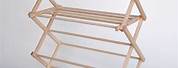 Large Wood Clothes Drying Rack