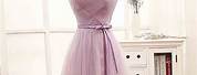Lavender Cap Sleeve Dress