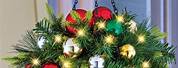 Lighted Outdoor Hanging Baskets Christmas