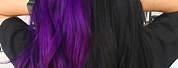Lilac and Purple Split Hair