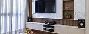 Living Room Wallpaper TV Unit