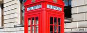London Phone Box Bright Red
