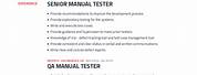 Manual Tester Resume Sample