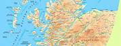 Map of Scottish Highlands Scotland
