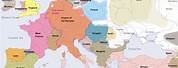 Map of Western Europe in Year 1000