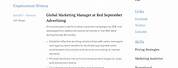 Marketing Manager Resume Sample PDF