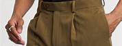 Men's High-Waisted Pleated Trousers