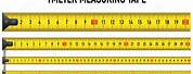 Meter vs Centimeters Clip Art
