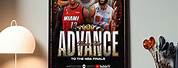 Miami Heat Advancing to NBA Finals Poster