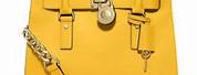 Michael Kors Yellow with Gold Chain Purse
