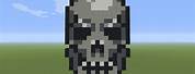 Minecraft Skeleton Skull Pixel Art