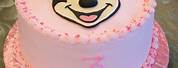 Minnie Mouse Fondant Cake with Face