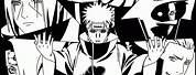 Naruto Manga Black and White