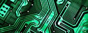 Neon Green Circuit Board Wallpaper