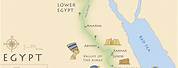 New Map of Geographic Area of Egypt Civilization