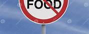 No Junk Food Zone Sign