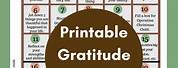November Daily Gratitude Calendar