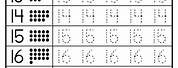 Number Tracing Form 15 to 20