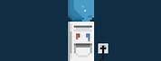 Office Water Cooler Pixel Art