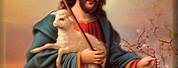 Oil Painting Jesus Lamb
