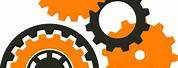 Orange Engineering Tools Gear Icon