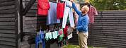 Outdoor Clothes Drying Line Rack