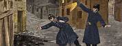 Painting of Jack the Ripper Murder Scene