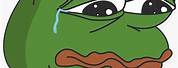 Pepe Frog Crying Meme Hugging Pillow
