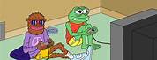 Pepe Playing Video Games