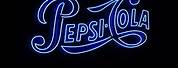 Pepsi in Blue and Black Background