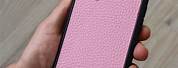 Pink Leather iPhone Case
