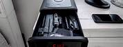 Pistol Gun Safe with Alarm Clock and Phone Charger