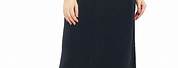 Plus Size Black Skirt Elastic Waist
