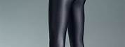 Plus Size Glossy Black Tights