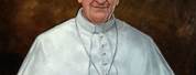 Pope Francis Portrait Red Background