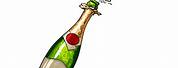 Popping Champagne Bottle Vector