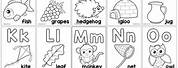Preschool Alphabet Coloring Worksheets