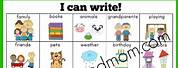 Preschool Writing Journal Topics