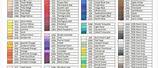 Prismacolor Pencils Chart Color Family