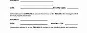 Property Management Agreement Fill in Form