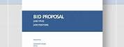 Proposal Bid Title Page