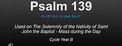 Psalm 139 St. John Bible