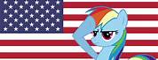 Rainbow Dash American Flag