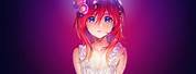 Red Hair Blue Eyes Anime Girl Wallpaper 4K