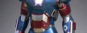 Red White and Blue Iron Man Suit