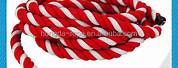 Red and White Cotton Rope