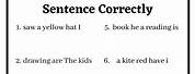 Rewrite Informal Sentences Worksheet
