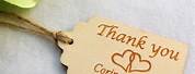 Rustic Thank You Wedding Favors