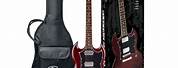 SX Guitar Electric Red/Yellow